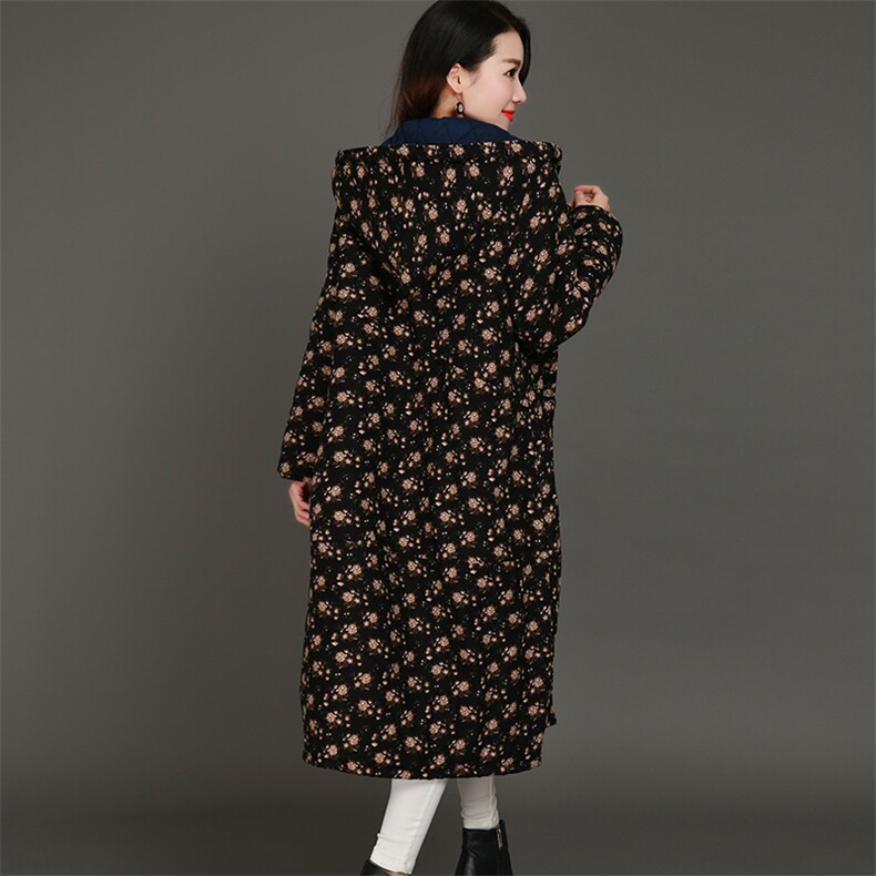 棉衣/棉服时尚百搭连帽长袖中长款直筒2020年冬季,女装棉衣/棉服,雪樱依海