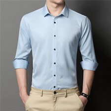 BD8827钱塘2020-2中年男士时尚休闲百搭长袖薄款衬衣量大价优P47，男装衬衫，钱塘207-2