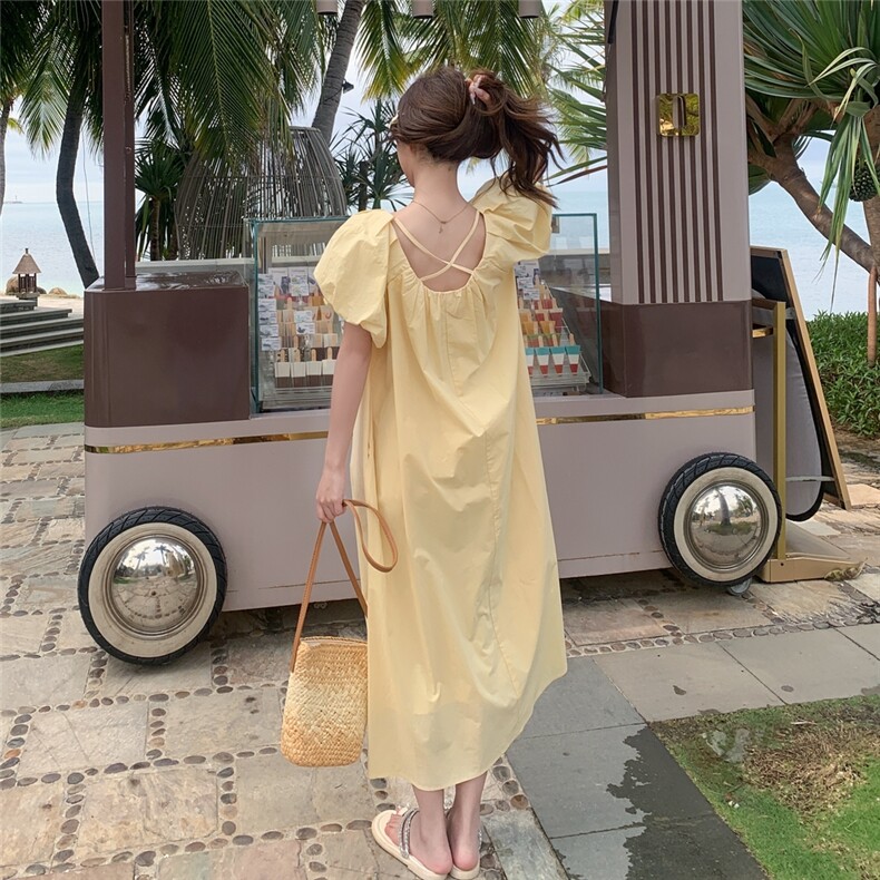 【现货！】法式泡泡袖连衣裙2c213-2577-p135-k188,女装连衣裙,2C213