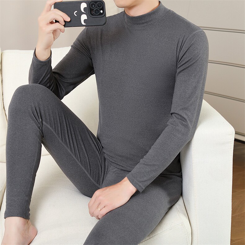 保暖内衣男士秋衣秋裤青年德绒打底衫套装TZ8051-P42,男装休闲套装,星座310B-3
