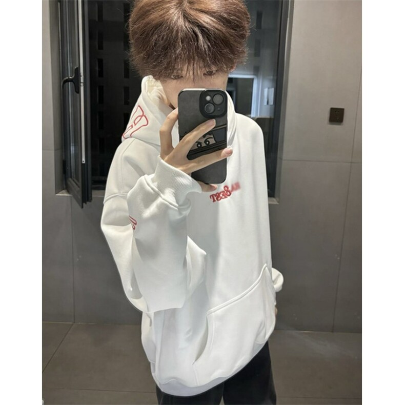 复古黑色连帽卫衣男款重工刺绣加绒重磅帽衫上衣WT291,男装卫衣,星座1116A（原606A-3）
