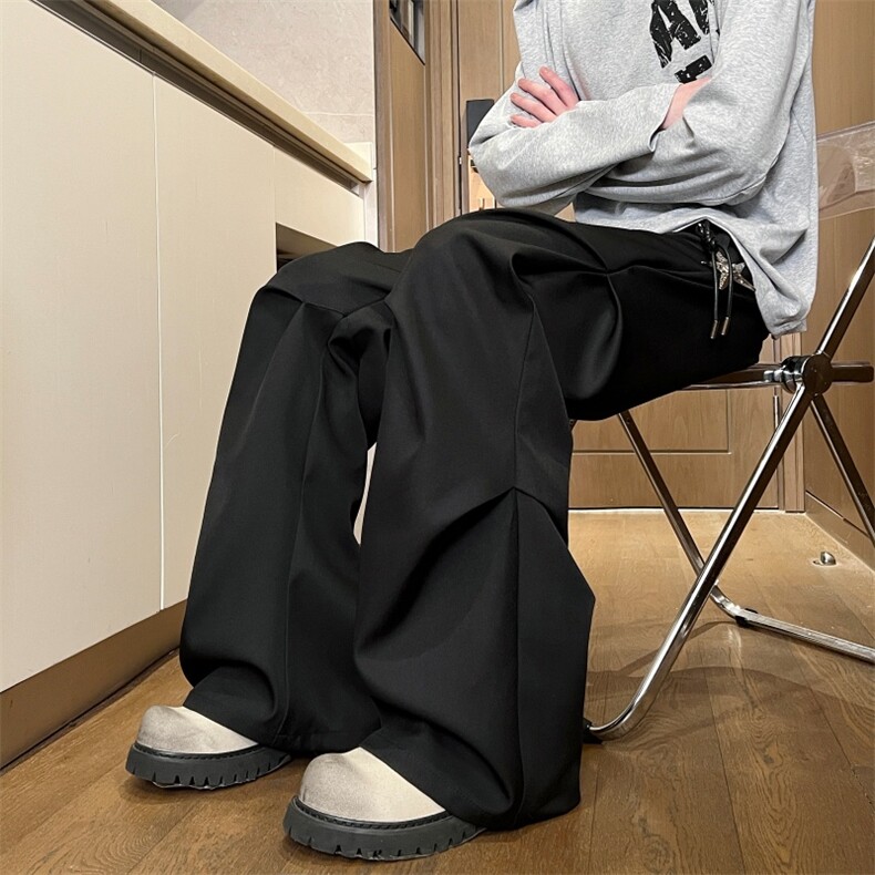 XZ616春季重磅美式立体工褶垂感百搭休闲长裤K26003特P30,男装休闲裤,星座512A（原616）