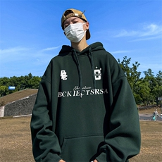 抖音得物供货可提供视频春装重磅美式宽松连帽卫衣DL2436，男装卫衣，电商A486-1