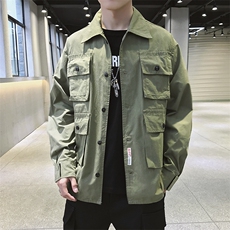2021春季新款外套男夹克青年宽松工装潮流韩版衣服DS325TP80，男装夹克，电商A102