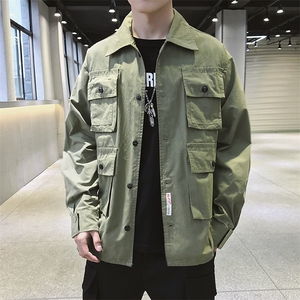 2021春季新款外套男 夹克青年宽松工装潮流韩版衣服DS325TP80图片
