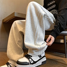 秋款长腿哥190cm瘦高个子加长版男裤学生宽松120休闲裤大码青少年，女装休闲裤，星座1210-1