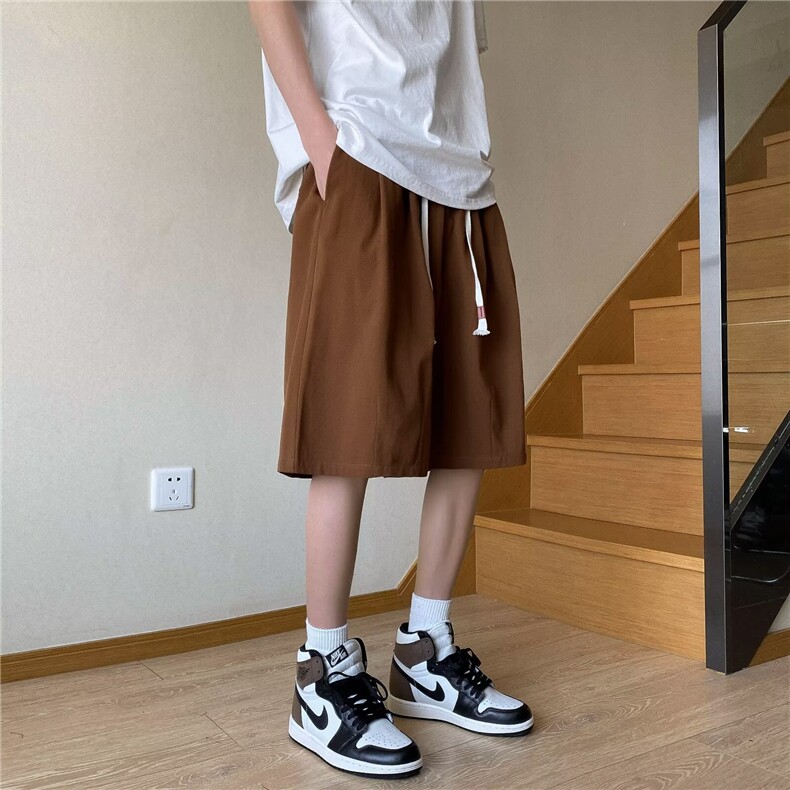 工装短裤男生夏季新款潮牌宽松五分裤子男青少年潮流休闲运动中裤,女装休闲裤,星座1210-1