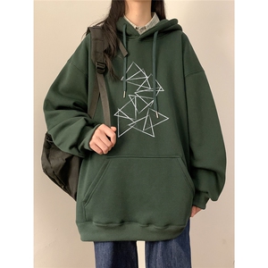 秋冬连帽卫衣女秋冬学生休闲宽松上衣D328-WY23051-P55  厚款P65图片