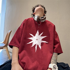 2024夏季新款麂皮绒圆领短袖T恤RT439-特P19控38，男装T恤，电商B370