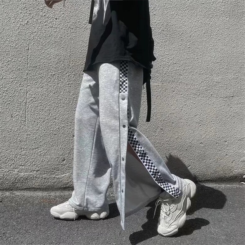 运动裤男直筒反光条九分裤流行潮时尚潮牌休闲裤D1115P30,男装休闲裤,星座1116-2