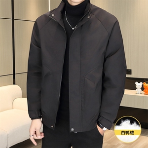 羽绒服男新标50白鸭绒夹克外套休闲时尚立领男士上衣Y3076-P140图片