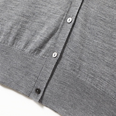 18针可机洗开衫短袖，女装T恤，杭跃羊绒