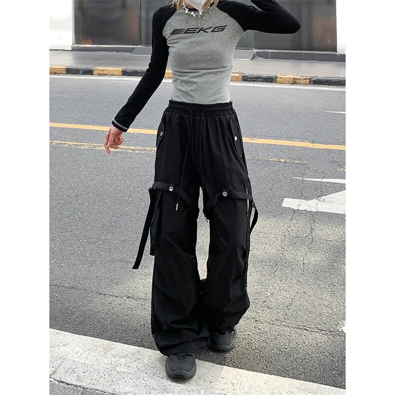 美式高街vibe直筒工装裤潮流休闲宽松潮牌裤子K603TP45控69,男装工装外套,电商A102B