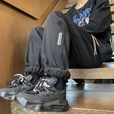 加绒加厚休闲运动卫裤男美式针织束脚裤子715-6-BX03P55（控78），男装休闲裤，星座715-6