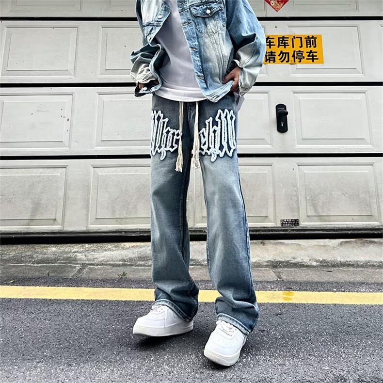 美式牛仔裤男款秋季长裤潮QN28P45,男装牛仔裤,星座1116-2