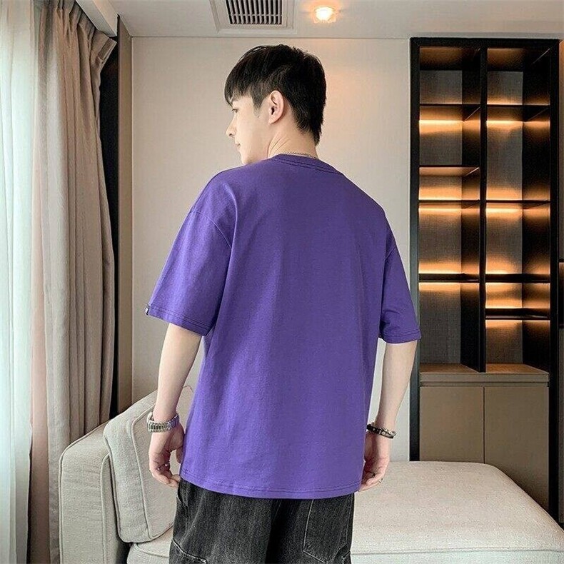 25181-特P38港风宽松纯棉印花短袖T恤夏季时尚休闲T恤男打底衫,男装T恤,电商D310B