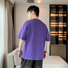 25181-特P38港风宽松纯棉印花短袖T恤夏季时尚休闲T恤男打底衫，男装T恤，电商D310B