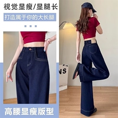 2025年夏季新款高腰显瘦小个子辣妹百搭宽松小众垂感阔腿拖地裤子，男装休闲裤，星座1210-1