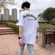 万针全刺绣工艺抖音得物高品质260克重磅纯棉双纱美式高街短袖T恤，男装T恤，电商A486