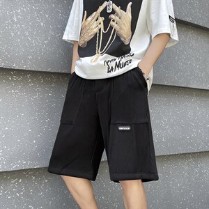港风夏季男小众设计感褶皱阔腿裤夏季薄款直筒垂感裤子K3071-P30，男装休闲裤，星座512-2