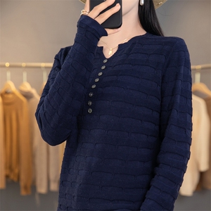 亚麻长袖上衣女士2024春秋新款内搭洋气100%纯棉针织打底衫秋衣图片