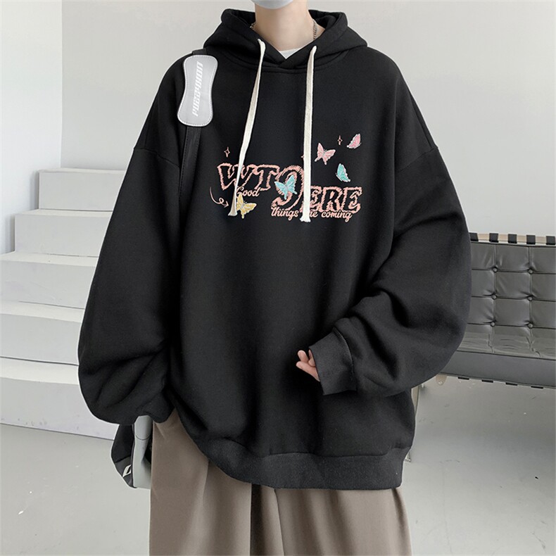 连帽卫衣男大码胖子帽衫大号运动服WY2443-P35图片
