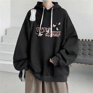 连帽卫衣男大码胖子帽衫大号运动服WY2443-P35图片