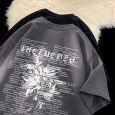 可设48小时发货支持抖音得物来样二开230克重磅美式短袖t恤MT352，男装T恤，电商A486