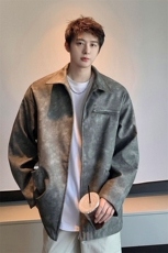 1美式PU皮复古面料立体裁剪大码M-5XL皮衣夹克JK77913P95控148，男装夹克，星座226-2