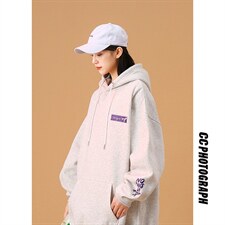 2025秋季字母印花连帽套头卫衣女宽松潮牌中性风insWY801P48控68，男装卫衣，星座517A-1