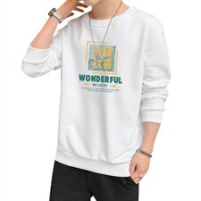 跑量卫衣男22秋季打底上衣潮流韩版宽松T恤时尚百搭长袖W161，男装卫衣，星座815-2