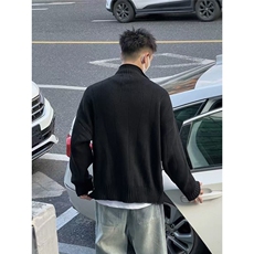 立领针织开衫外套男士春秋冬季新款外穿休闲毛衣潮M5003-P58，男装针织衫/毛衣，星座208-5