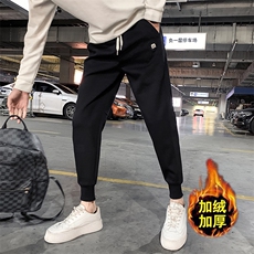 社会精神小伙春秋加绒卫裤运动束脚男裤DS-B249-KK94-P58-加绒P68，男装休闲裤，星座215（原电商B249）