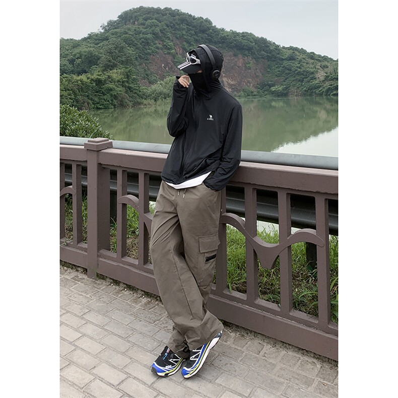 B221美式ins街头hiphop宽松休闲多口袋工装裤子LK23120-P65控88,男装休闲裤,电商B221