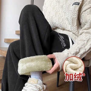 217-2-NK556-P45 冬季新款羊羔绒加绒加厚直筒休闲裤男大码卫裤图片