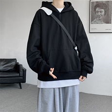 春秋季cleanfit男生短款卫衣美式重磅连帽大帽衫廓形外套潮WY004，女装短外套，电商B312