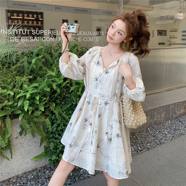 重工刺绣出游度假连衣裙娃娃裙C258-2625P135K198,女装连衣裙,2C258