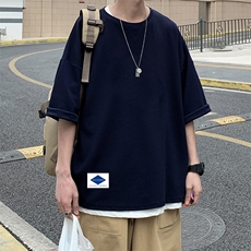 Q11061-P30春夏季七分袖t恤男大码五分袖男短袖中袖，男装T恤，电商A040