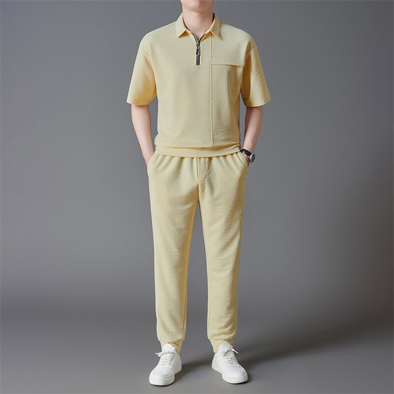 夏季新款男士短袖衬衫套头无痕抗皱免烫高弹力时尚纯色衬衣套装,男装衬衫,钱塘6003（原4033）