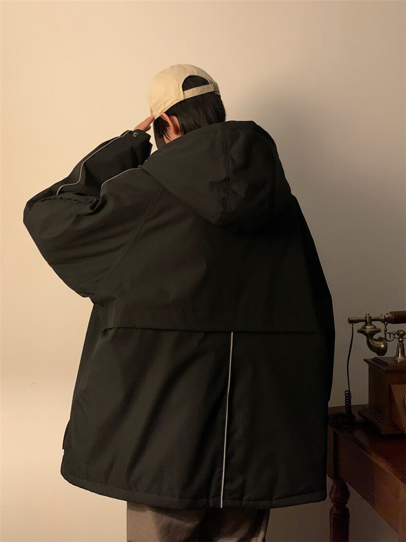 A334-M09-135控178重磅冲锋衣棒球外套冬季潮牌宽松加厚棉服,男装棉衣,电商B339(原A334）