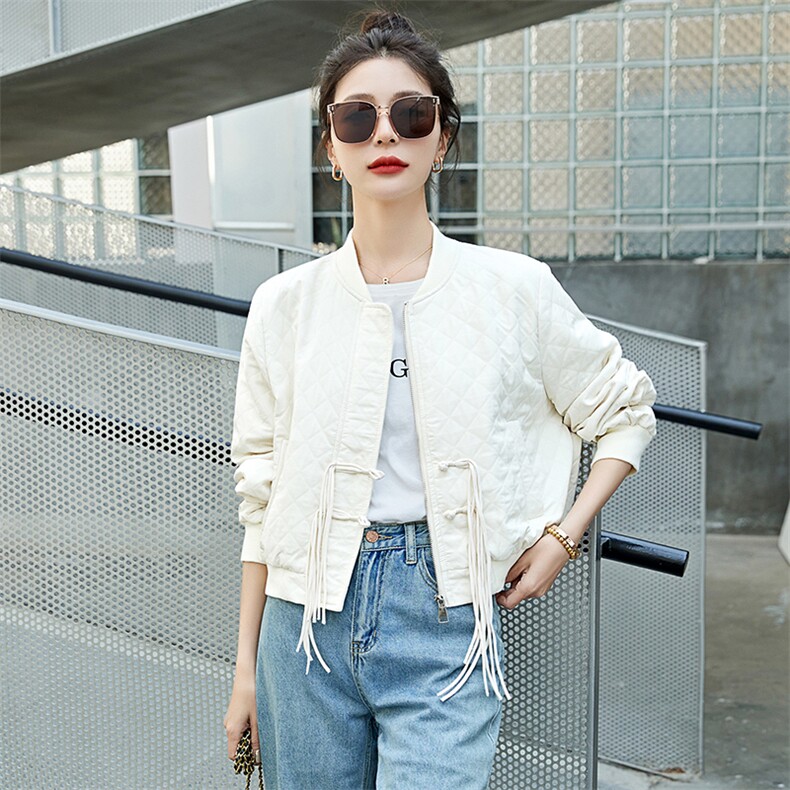 时髦短外套女2024年秋季新款宽松显瘦文艺复古小个子洋气上衣外套,女装短外套,拾衣