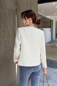 含毛粗花呢小香外套热销中……图片