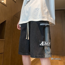 XZ616夏季新款宽松百搭牛仔裤贴标五分裤TY341P45控58，男装牛仔裤，星座512A（原616）