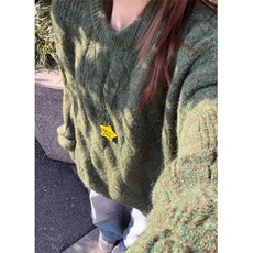 肌理感绞花针织衫男款秋冬圆领套头毛衣内搭长袖打底衫MZ19，男装T恤，星座1116A（原606A-3）