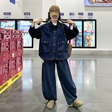 韩版通勤少女风夹克静奢风时尚套装套装休闲风轻熟风，女装套装/套裙，2C209