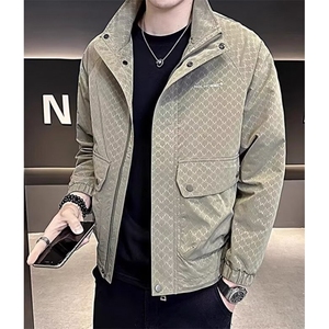 外套男士春秋季新款痞帅修身立领休闲夹克秋装上衣 JG55图片