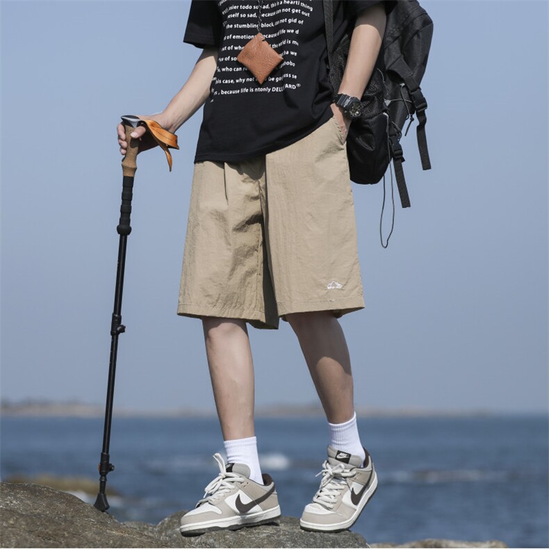 夏季美式百搭运动多巴胺沙滩裤透气防晒中裤DK310-特批-15，男装防晒衣，星座718-1