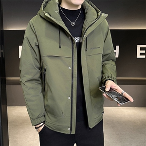 店主风 2025年男士秋冬二棉加棉加厚夹克连帽棉服M1123-P105图片