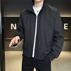 双拉链飞行夹克男美式立领外套春季新款户外冲锋衣潮JK02625-P73，男装夹克，星座308B-2