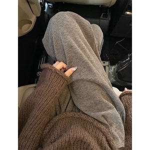 2025新款宽松休闲裤男女韩版潮流百搭阔腿拖地长裤图片